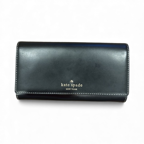 kate spade Handbags - Kate Spade Midnight Black Clutch wallet